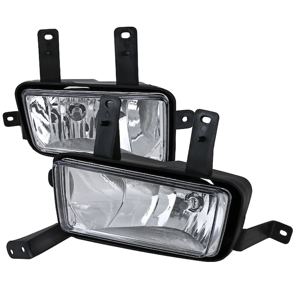 Spec-D Tuning 15-Up GMC Tahoe Clear Fog Lights With Wiring Kit LF-TAH15COEM-HZ - main